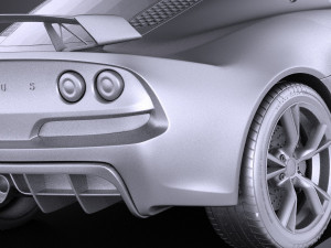Lotus Exige S 2014 vray 3D Model