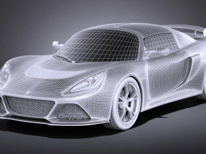 Lotus Exige S 2014 vray 3D Model