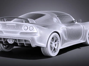 Lotus Exige S 2014 vray 3D Model
