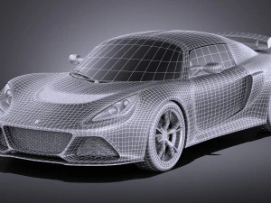Lotus Exige S 2014 vray 3D Model