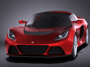 Lotus Exige S Roadster 2016 vray 3D 模型