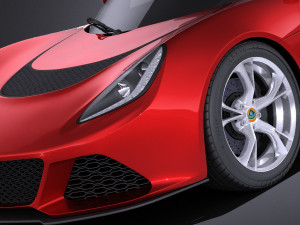 Lotus Exige S Roadster 2016 vray 3D 模型