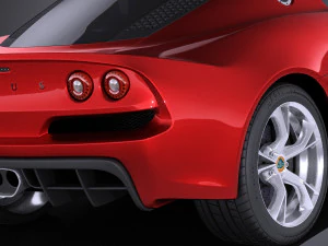 Lotus Exige S Roadster 2016 vray 3D Model