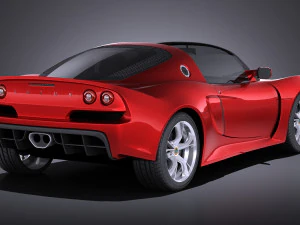 Lotus Exige S Roadster 2016 vray 3D Model