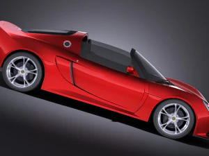 Lotus Exige S Roadster 2016 vray 3D Model