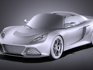 Lotus Exige S Roadster 2016 vray 3D 模型