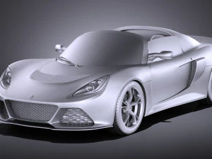 Lotus Exige S Roadster 2016 vray 3D Model