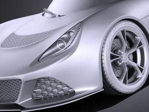 Lotus Exige S Roadster 2016 vray 3D 模型