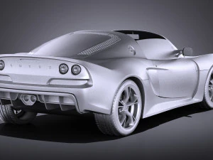 Lotus Exige S Roadster 2016 vray 3D Model