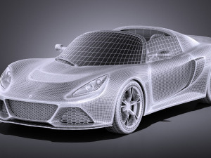 Lotus Exige S Roadster 2016 vray 3D 模型