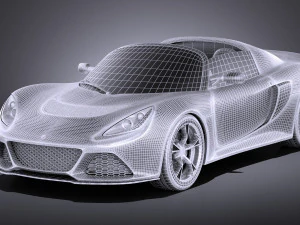 Lotus Exige S Roadster 2016 vray 3D Model