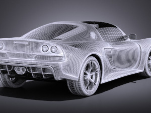 Lotus Exige S Roadster 2016 vray 3D 模型