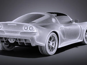 Lotus Exige S Roadster 2016 vray 3D Model