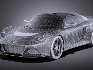 Lotus Exige S Roadster 2016 vray 3D Model