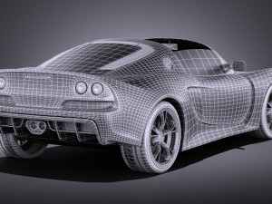 Lotus Exige S Roadster 2016 vray 3D 模型