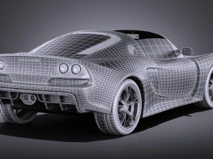 Lotus Exige S Roadster 2016 vray 3D Model