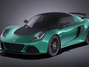Lotus Exige Sport 350 2017 vray Model 3D