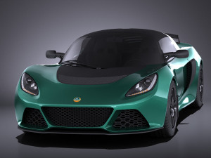 Lotus Exige Sport 350 2017 vray Model 3D