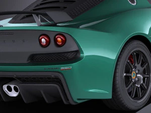 Lotus Exige Sport 350 2017 vray 3D Model