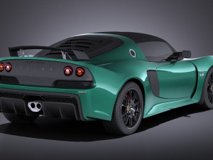 Lotus Exige Sport 350 2017 vray Model 3D