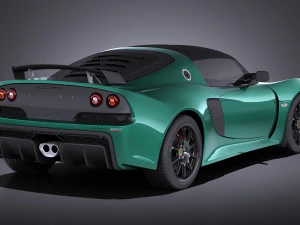 Lotus Exige Sport 350 2017 vray 3D Model