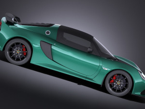 Lotus Exige Sport 350 2017 vray Model 3D