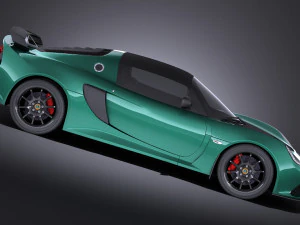 Lotus Exige Sport 350 2017 vray 3D Model