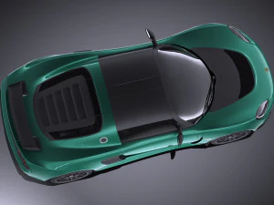 Lotus Exige Sport 350 2017 vray 3D Model