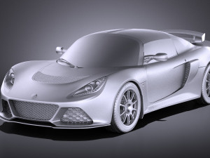 Lotus Exige Sport 350 2017 vray Model 3D