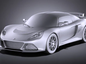 Lotus Exige Sport 350 2017 vray 3D Model