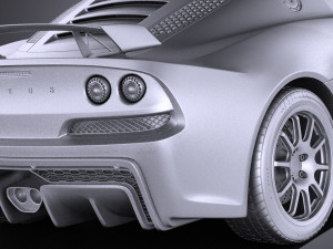 Lotus Exige Sport 350 2017 vray Model 3D