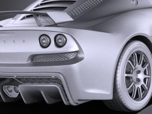 Lotus Exige Sport 350 2017 vray 3D Model