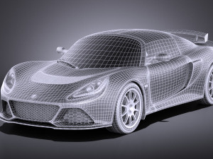 Lotus Exige Sport 350 2017 vray Model 3D