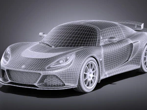 Lotus Exige Sport 350 2017 vray 3D Model