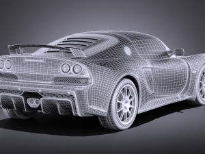Lotus Exige Sport 350 2017 vray Model 3D