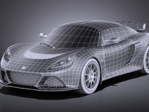 Lotus Exige Sport 350 2017 vray Model 3D