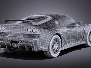 Lotus Exige Sport 350 2017 vray Model 3D