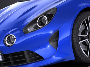 Alpine A110 2018 lowpoly 3D 模型