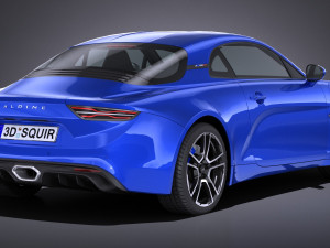 Alpine A110 2018 lowpoly 3D 模型