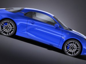 Alpine A110 2018 lowpoly 3D 模型