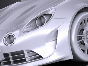 Alpine A110 2018 lowpoly 3D 模型