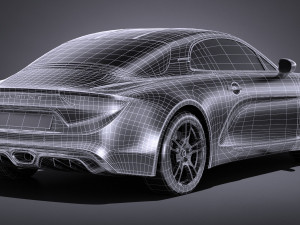 Alpine A110 2018 lowpoly 3D 模型