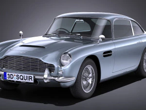 Aston Martin DB5 1963 lowpoly 3D Model