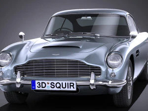 Aston Martin DB5 1963 lowpoly 3D Model