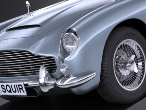 Aston Martin DB5 1963 lowpoly 3D मॉडल
