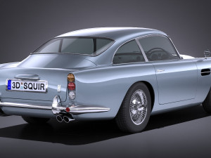 Aston Martin DB5 1963 lowpoly 3D मॉडल