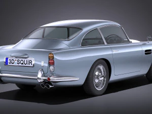 Aston Martin DB5 1963 lowpoly 3D Model
