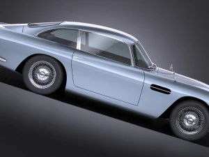 Aston Martin DB5 1963 lowpoly 3D Model