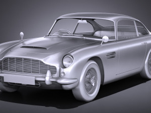 Aston Martin DB5 1963 lowpoly 3D मॉडल
