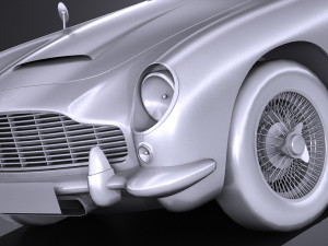 Aston Martin DB5 1963 lowpoly 3D मॉडल